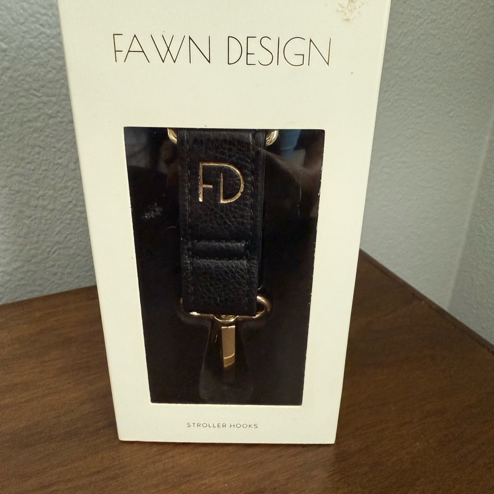 Fawn Design Black and Gold Stroller Hooks